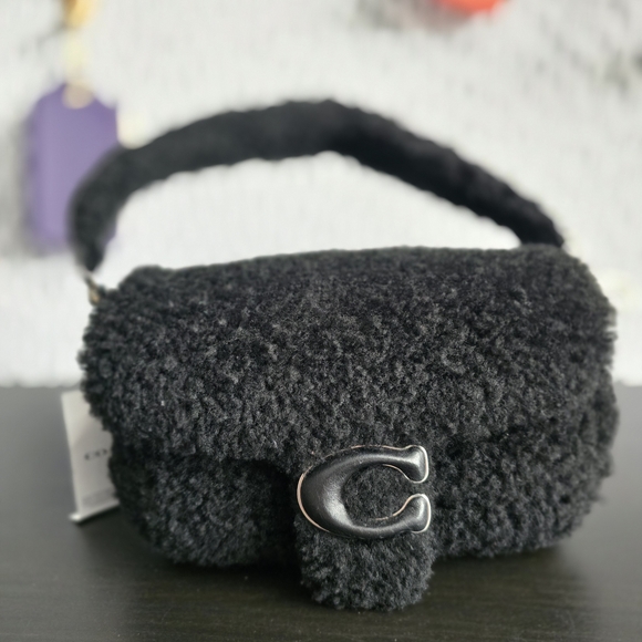 Coach Black Textured Shoulder Bag